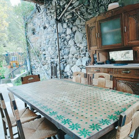 Gîte et jardin en bord de rivière Saumane Extérieur photo